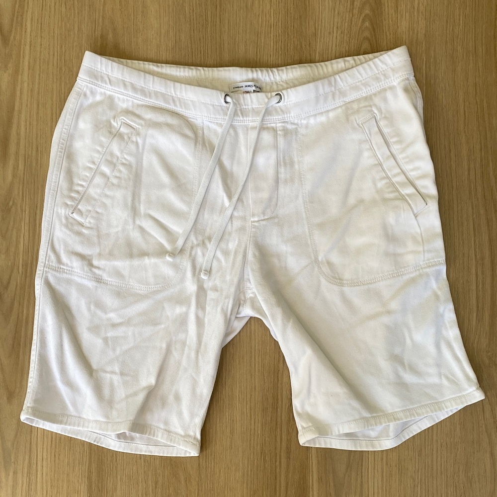 James Perse White Athletic Men's Shorts